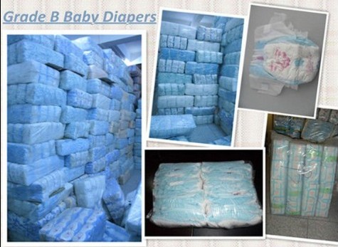 Grade B baby diapers