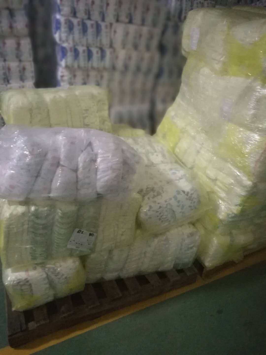 Baby diaper in bales with good quality