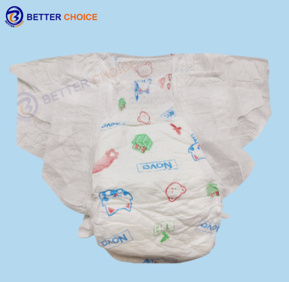 Cartoon back-sheet diaper is breathable No stuffy butt