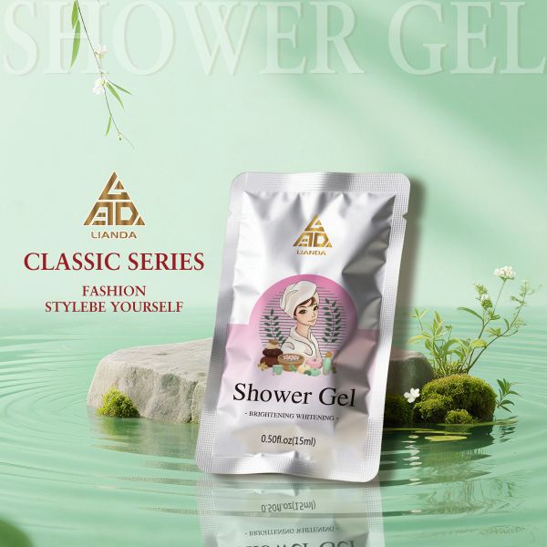 Portable shower gel 15ml Brightening and moisturizing