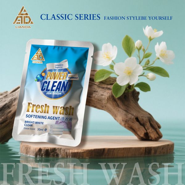Travel-size laundry detergent in pouches